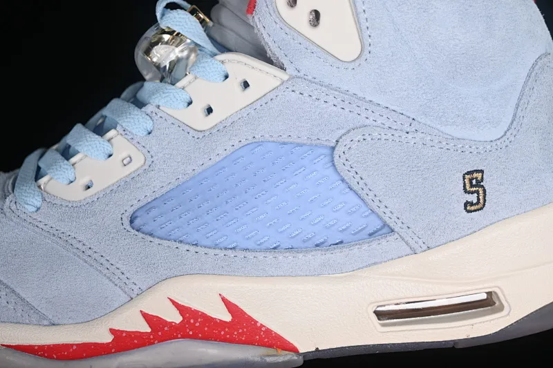 All categories Air Jordan Jordan series basketball shoes Air Jordan 5 Z version Trophy Room x Air Jordan 5 Ice Blue AJ5 Joe 5 joint ice blue CI1899-400